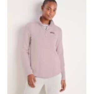 Vineyard Vines Womens Dreamcloth Relaxed‎ Shep Shirt Pullover Pink Shimmer XS